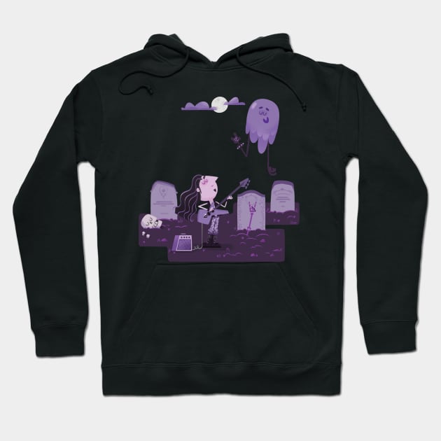 Graveyard metal Hoodie by azbeen